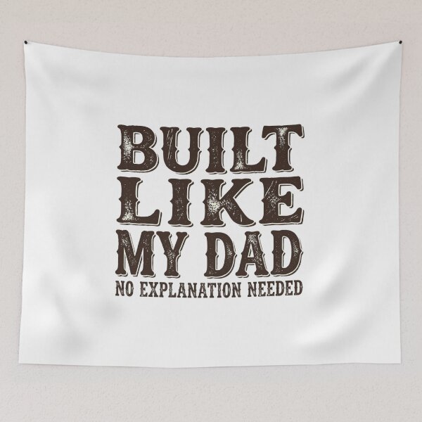 Item preview, Built Like My Dad No Explanation Needed Shirt – Funny Dad Bod Gift Tee designed and sold by Anastasiia Yurevych.