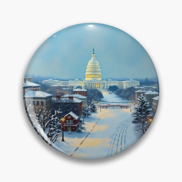 Item preview, Washington city covered in snow. designed and sold by oldMastersofart.