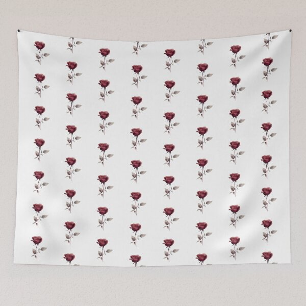 Item preview, Red rose watercolor designed and sold by uunaa.