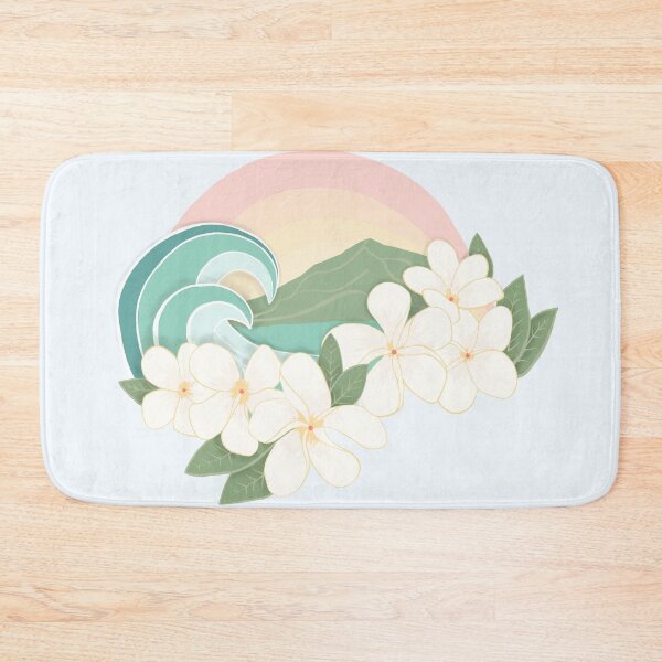Item preview, Pastel Ocean Plumeria Wave designed and sold by JulesGoyco.