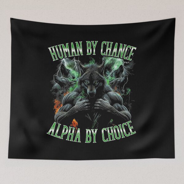 Item preview, Sigma Wolf Lone Alpha Dark Aesthetic Animal designed and sold by tadmercado.