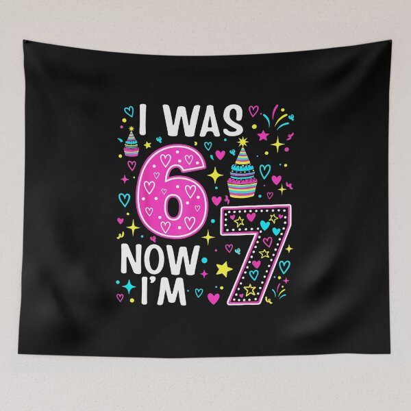 Item preview, I Was 6 Now I’m 7 Funny Birthday  designed and sold by gladysenglish.