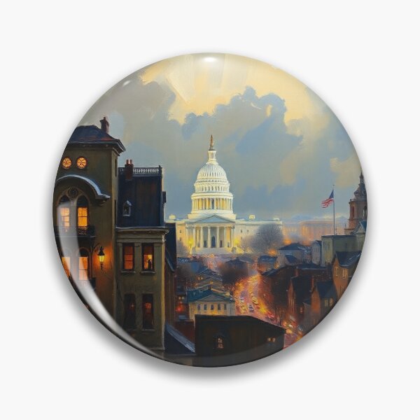 Item preview, Washington City in a storm. designed and sold by oldMastersofart.