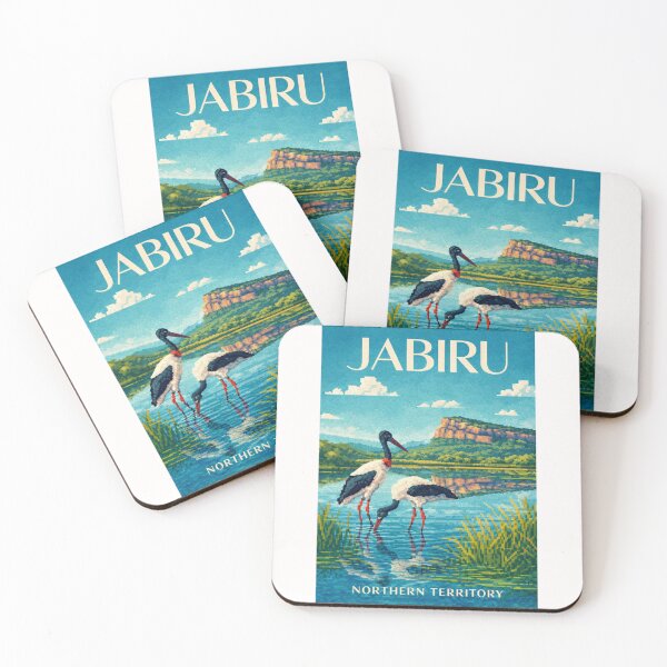 Item preview, Jabiru Northern Territory Kakadu Pixel Wetlands Arnhem Land designed and sold by Places On Earth.