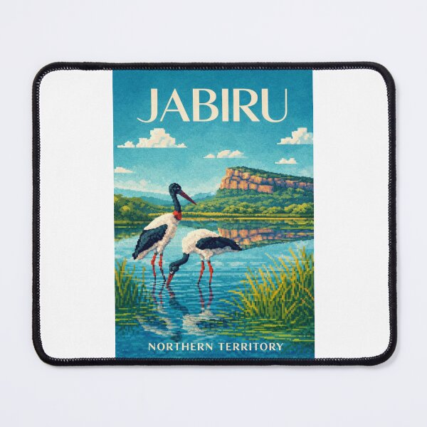 Item preview, Jabiru Northern Territory Kakadu Pixel Wetlands Arnhem Land designed and sold by Places On Earth.