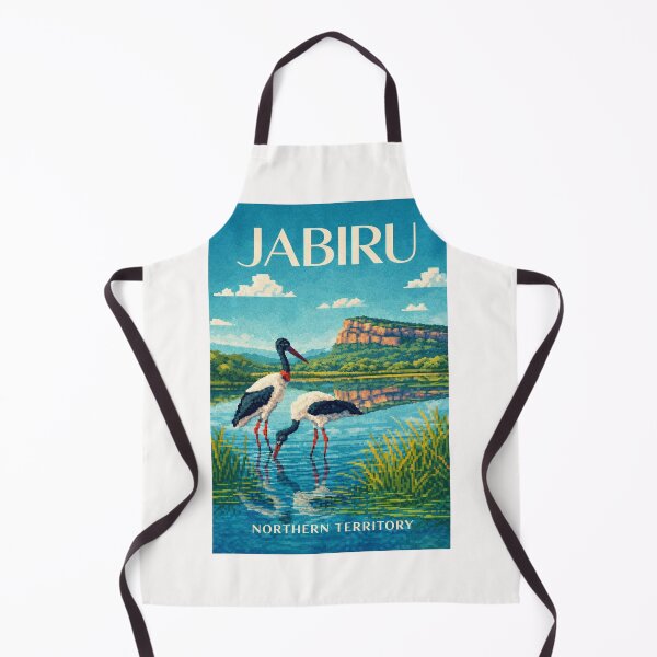 Item preview, Jabiru Northern Territory Kakadu Pixel Wetlands Arnhem Land designed and sold by Places On Earth.