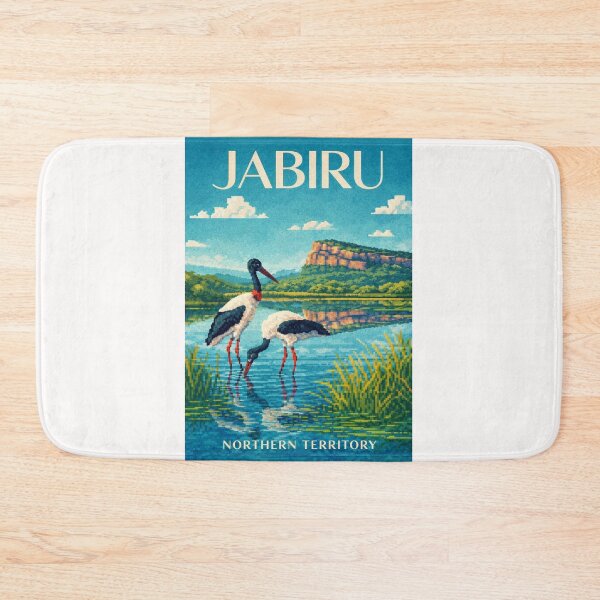 Item preview, Jabiru Northern Territory Kakadu Pixel Wetlands Arnhem Land designed and sold by Places On Earth.