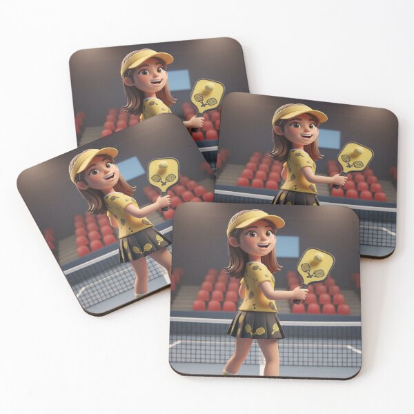 Item preview, Girl Playing Pickleball designed and sold by BAZ Creative Design.