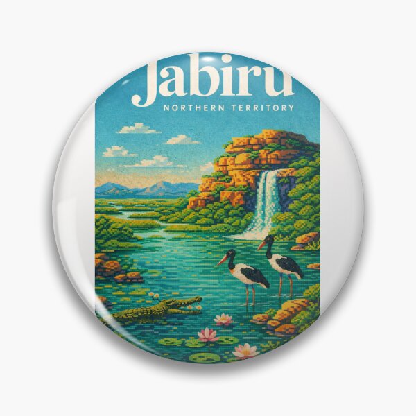 Item preview, Jabiru Northern Territory Kakadu Waterfall Wetlands Landscape designed and sold by Places On Earth.