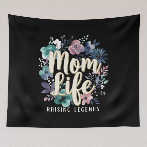 Item preview, Mom Life Raising Legends Floral Design designed and sold by Syrupulse.