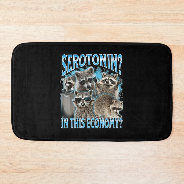 Item preview, Serotonin In This Economy Raccoon Meme Funny Chaos designed and sold by tadmercado.