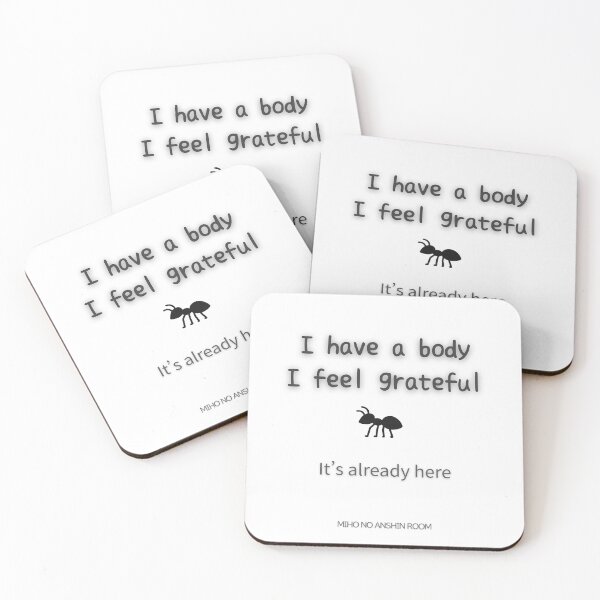 Item preview, I Have a Body I Feel Grateful – Already Here Mug | Minimal Mindful Design designed and sold by miho-anshin.