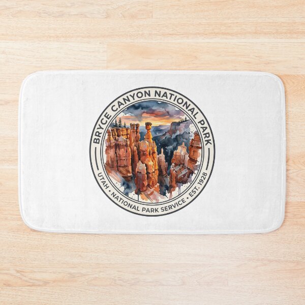 Item preview, Bryce Canyon National Park Retro Badge | Utah Landscape Watercolor Design | Vintage Travel Nature Travel designed and sold by SpiritAdventure.