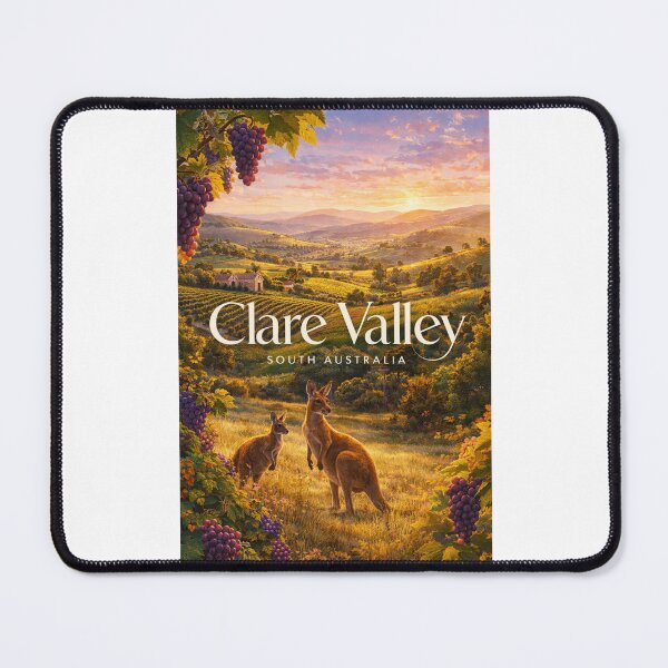Item preview, Clare Valley South Australia Vineyards Rolling Hills Kangaroo Landscape designed and sold by Places On Earth.