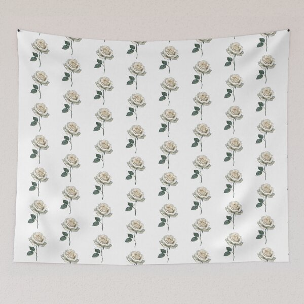 Item preview, White rose watercolor designed and sold by uunaa.