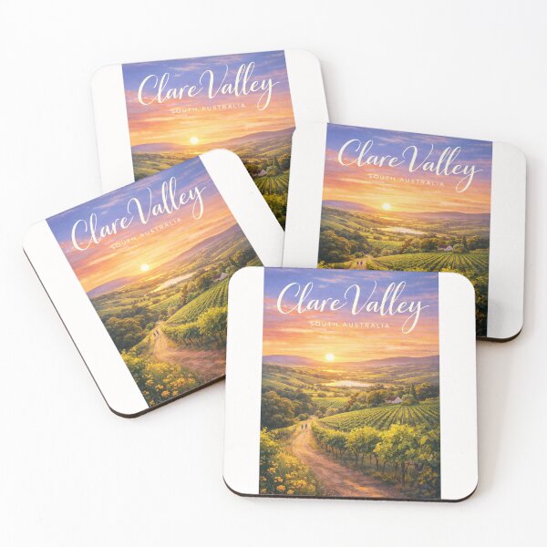 Item preview, Clare Valley South Australia Sunset Vineyards Riesling Trail Landscape designed and sold by Places On Earth.