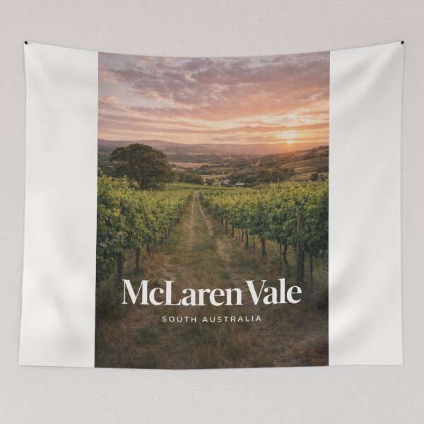 Item preview, McLaren Vale South Australia Vineyard Path Sunset Fleurieu Peninsula designed and sold by Places On Earth.