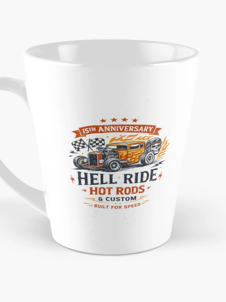 Thumbnail 3 of 4, Coffee Mug, Hot Rods Custom Hell Ride designed and sold by Matinez Pink.