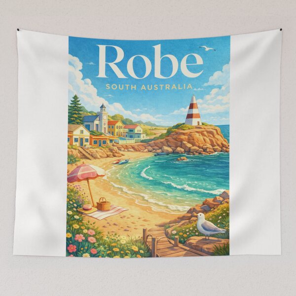 Item preview, Robe South Australia Coastal Village Lighthouse Guichen Bay designed and sold by Places On Earth.