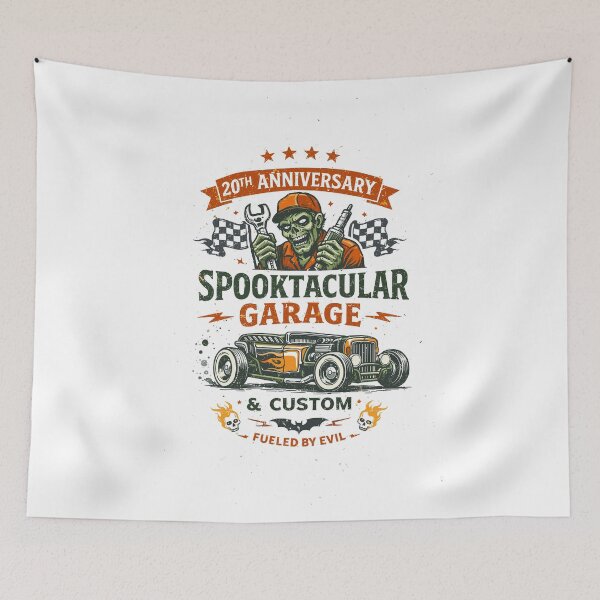 Item preview, Spooktacular Garage Custom T-Shirt designed and sold by Matinez Pink.