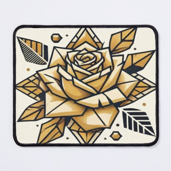 Item preview, Geometric yellow design rose designed and sold by NivyasArtistry.