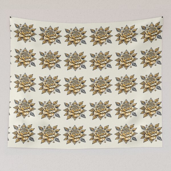 Item preview, Geometric yellow design rose designed and sold by NivyasArtistry.