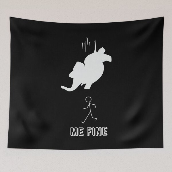 Item preview, Me Fine Dark Humor Sarcastic Quote Personal Status Update designed and sold by DorisSPipkin.