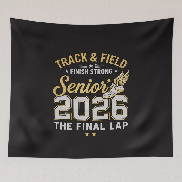 Item preview, Senior 2026 Track and Field Final Lap Graduation Athlete Runner Design designed and sold by kiralynstration.
