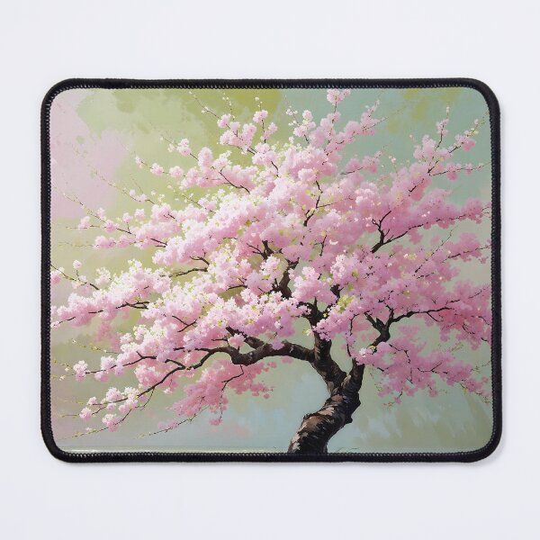 Item preview, Serene Cherry Blossom Tree - Pastel Watercolor Dream Landscape designed and sold by Art-Inspir-AI.