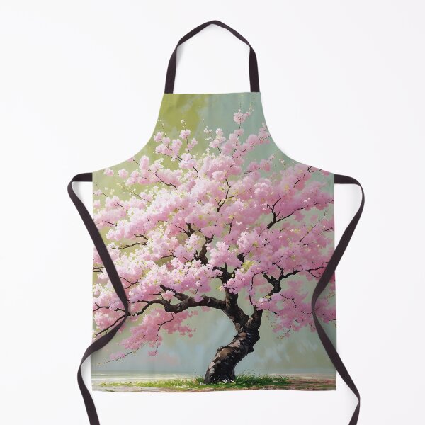 Item preview, Serene Cherry Blossom Tree - Pastel Watercolor Dream Landscape designed and sold by Art-Inspir-AI.