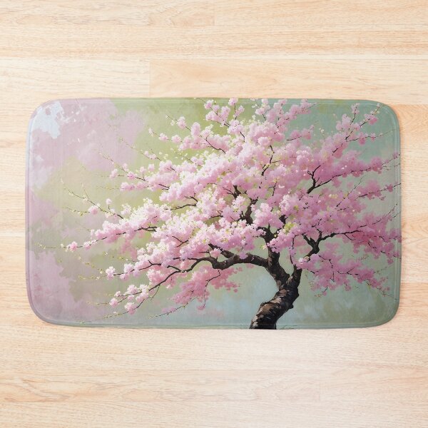Item preview, Serene Cherry Blossom Tree - Pastel Watercolor Dream Landscape designed and sold by Art-Inspir-AI.