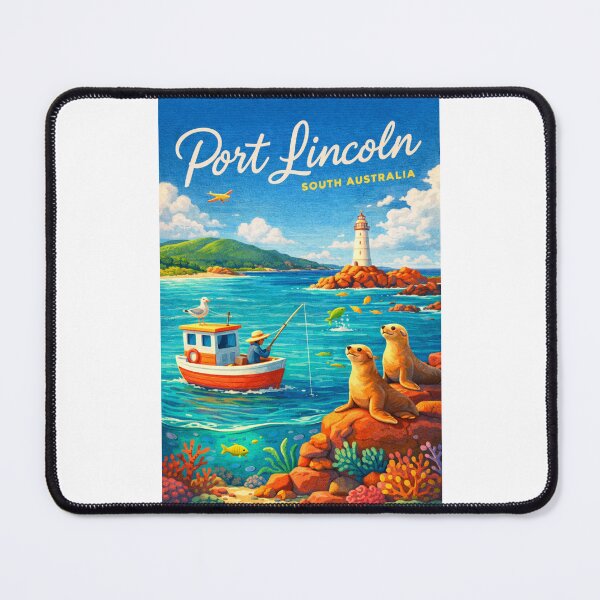 Item preview, Port Lincoln South Australia Eyre Peninsula Lighthouse Coastal Wildlife designed and sold by Places On Earth.