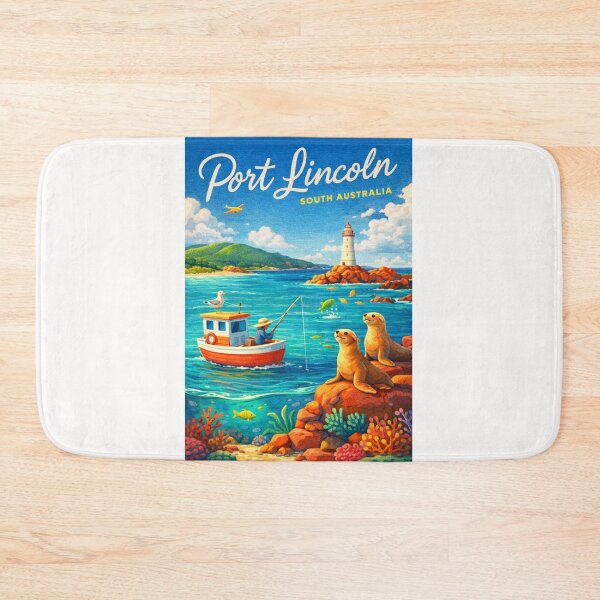 Item preview, Port Lincoln South Australia Eyre Peninsula Lighthouse Coastal Wildlife designed and sold by Places On Earth.