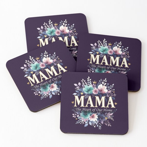 Item preview, Mama The Heart Of Our Home Floral Design designed and sold by Syrupulse.