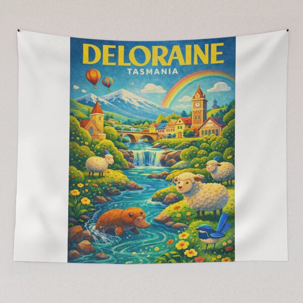 Item preview, Deloraine Tasmania Meander River Great Western Tiers Scenic Village designed and sold by Places On Earth.