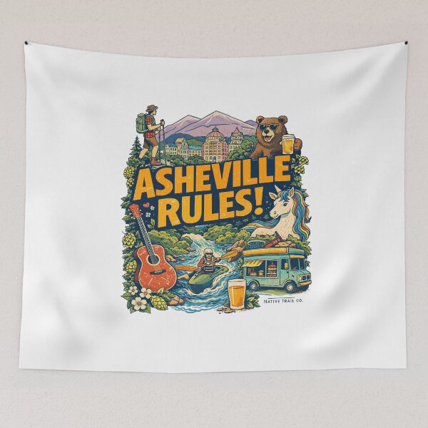 Item preview, Asheville Rules T-Shirt designed and sold by Matinez Pink.