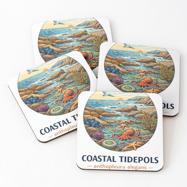 Item preview, Coastal Tidepools Octopus T-Shirt designed and sold by Matinez Pink.