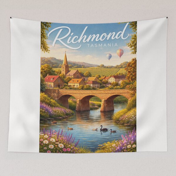 Item preview, Richmond Tasmania Coal River Valley Vineyards Historic Bridge Town designed and sold by Places On Earth.