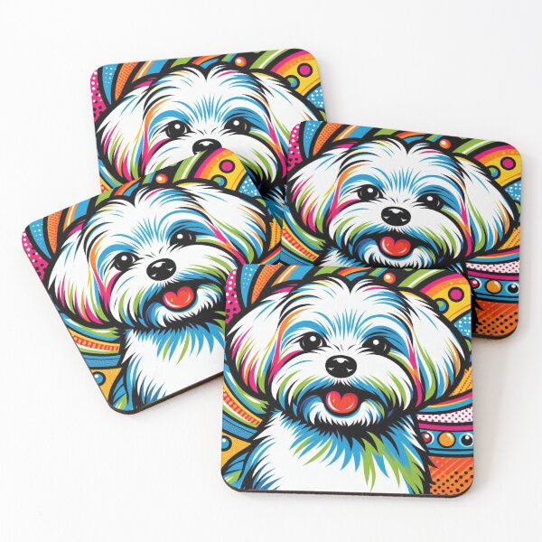 Item preview, "Colorful Pop Art Dog" designed and sold by Dogandesighn.