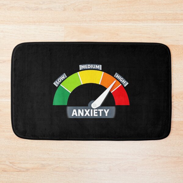 Item preview, Funny Anxiety Meter Level High Mental Health Awareness Art designed and sold by DorisSPipkin.