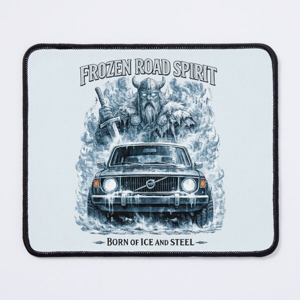 Item preview, Frozen Road Spirit Vintage Volvo Viking Art designed and sold by Retro Arabica.