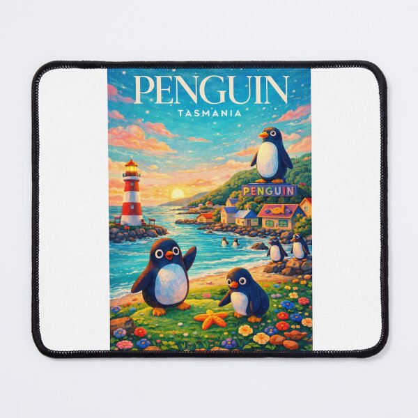 Item preview, Penguin Tasmania Bass Strait Lighthouse Coastal Village North West designed and sold by Aryabek.
