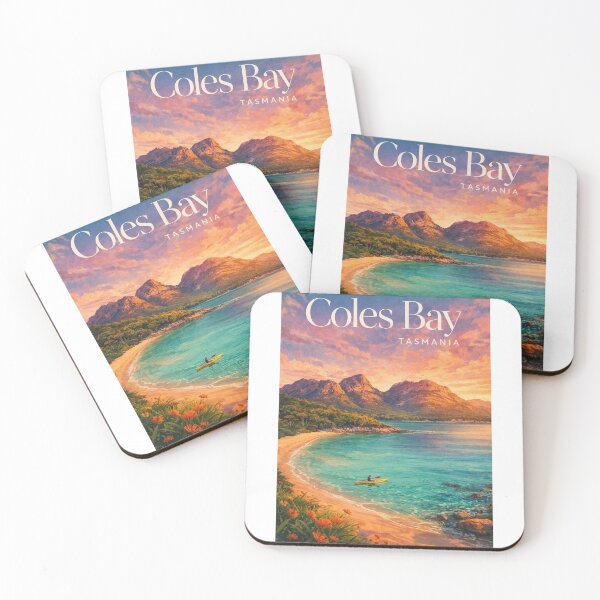 Item preview, Coles Bay Tasmania Freycinet Peninsula Wineglass Bay Hazards Range designed and sold by Aryabek.