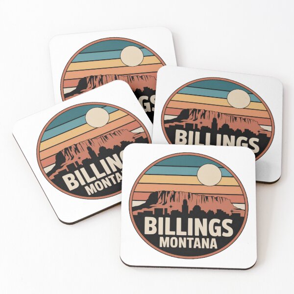 Item preview, Billings Montana: Teal Orange Yellow Sunset Skyline designed and sold by CircinusStore.
