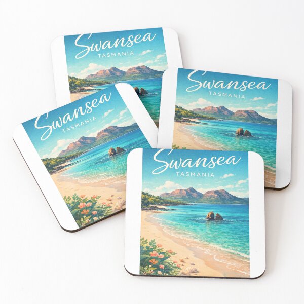 Item preview, Swansea Tasmania Great Oyster Bay Freycinet Coast Hazards Mountains designed and sold by Aryabek.