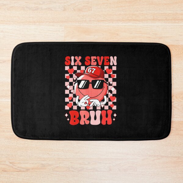 Item preview, Six Seven Bruh 67 Funny Meme Smile  designed and sold by gladysenglish.