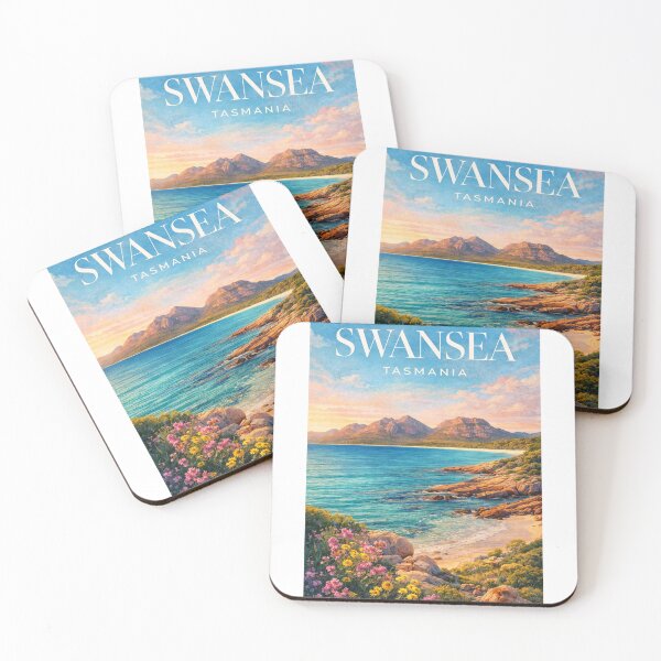Item preview, Swansea Tasmania Freycinet Coastline Great Oyster Bay Hazards Range designed and sold by Aryabek.
