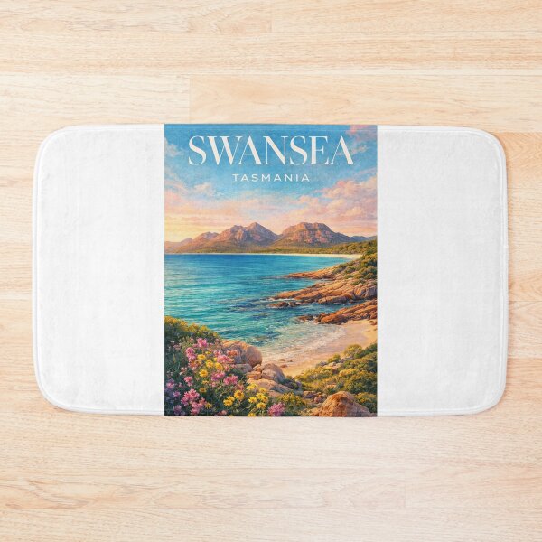 Item preview, Swansea Tasmania Freycinet Coastline Great Oyster Bay Hazards Range designed and sold by Aryabek.