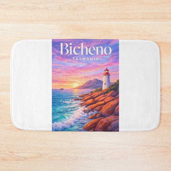 Item preview, Bicheno Tasmania East Coast Blowhole Lighthouse Freycinet Region designed and sold by Aryabek.