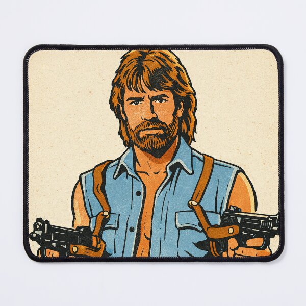 Item preview, Chuck Norris Retro Art Portrait designed and sold by DeVree.